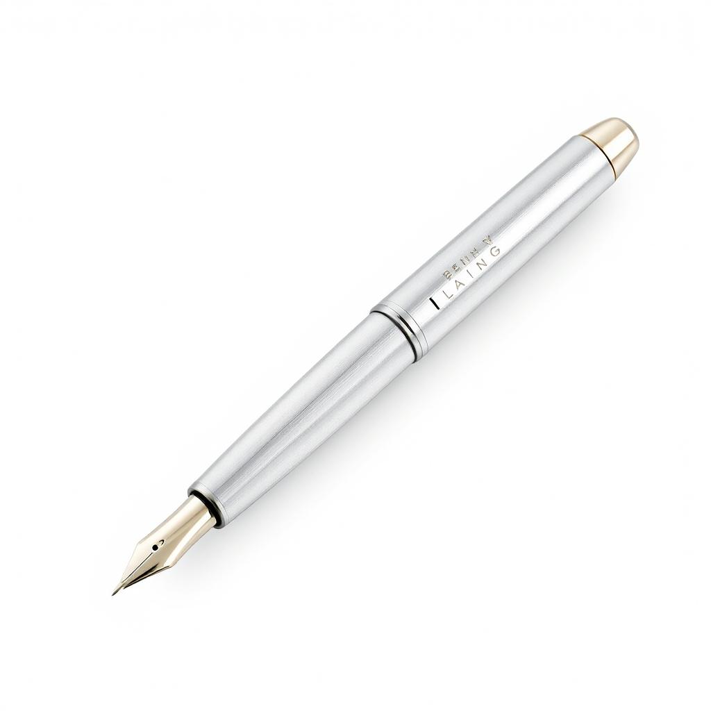 Lamy 2000 fountain pen with brushed stainless steel finish Lamy 2000 fountain pen with brushed stainless steel finish