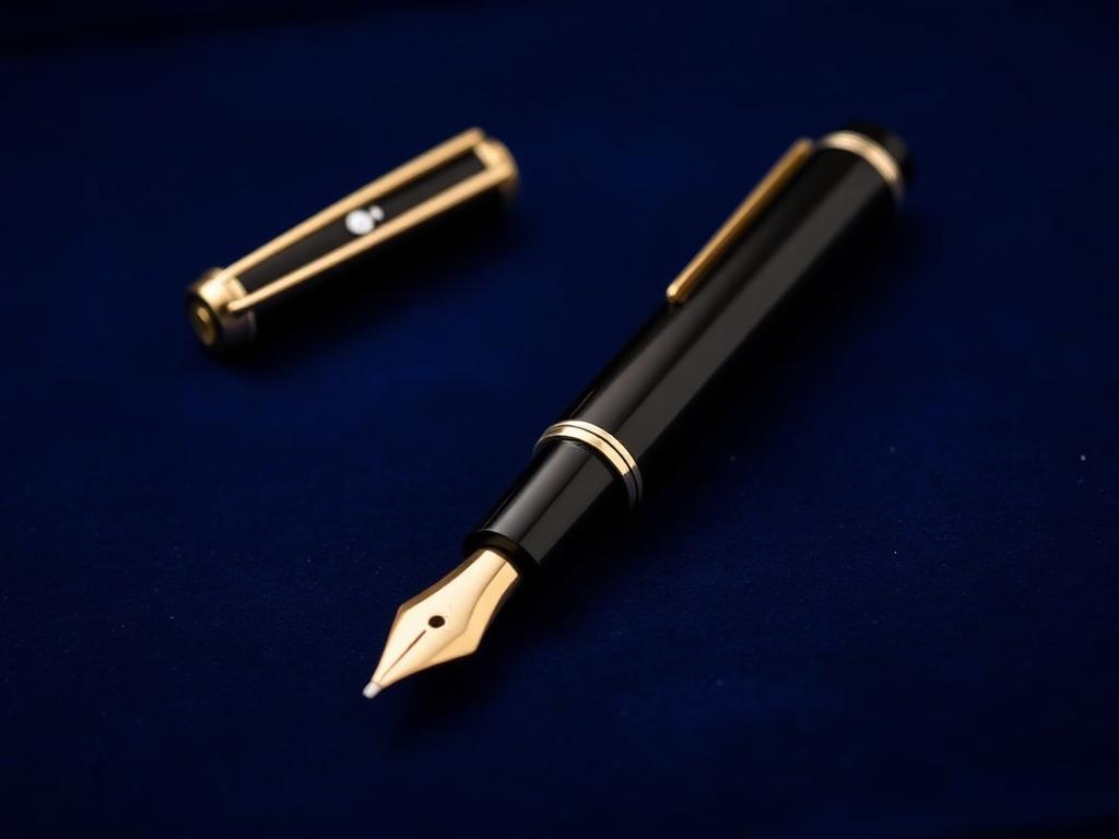 Montblanc Meisterstück 149 fountain pen with its iconic white star emblem Montblanc Meisterstück 149 fountain pen with its iconic white star emblem