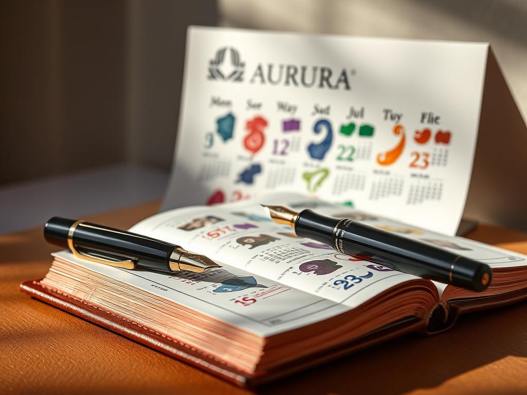 fountain pen ink calendar