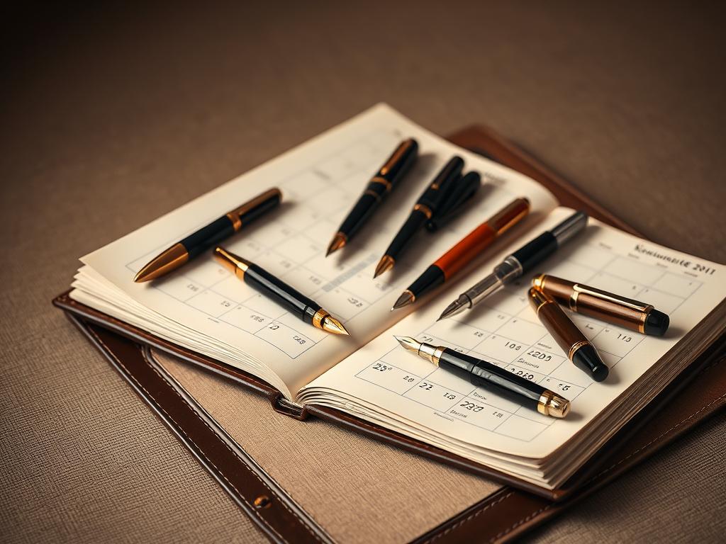 luxury pen buying calendar