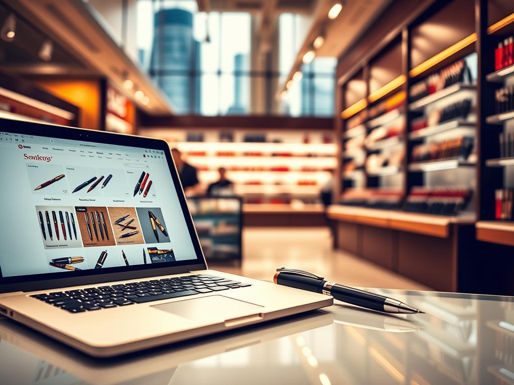 online vs store pen shopping
